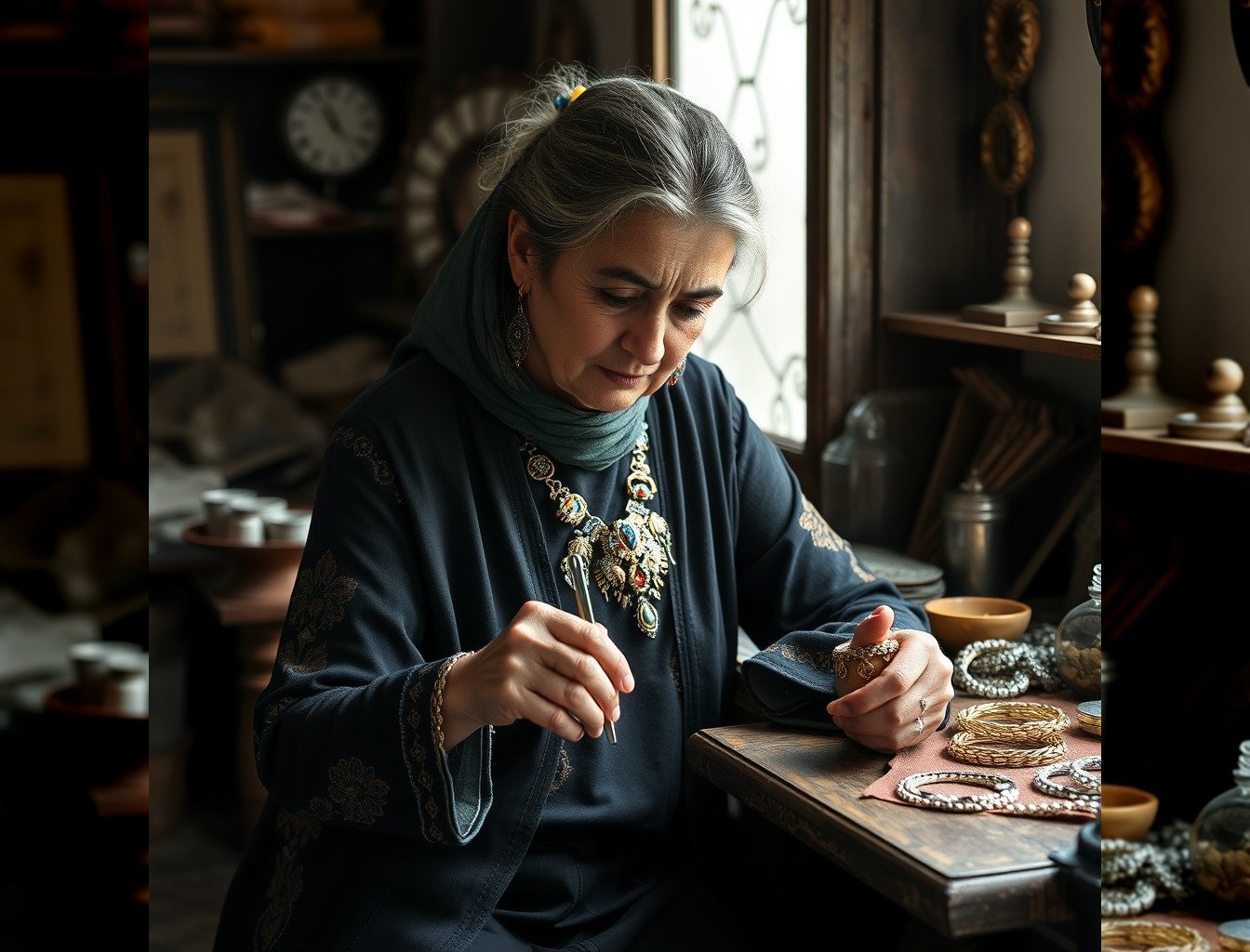 Bijoutière algérienne transforme Clermont-Ferrand en atelier d'art